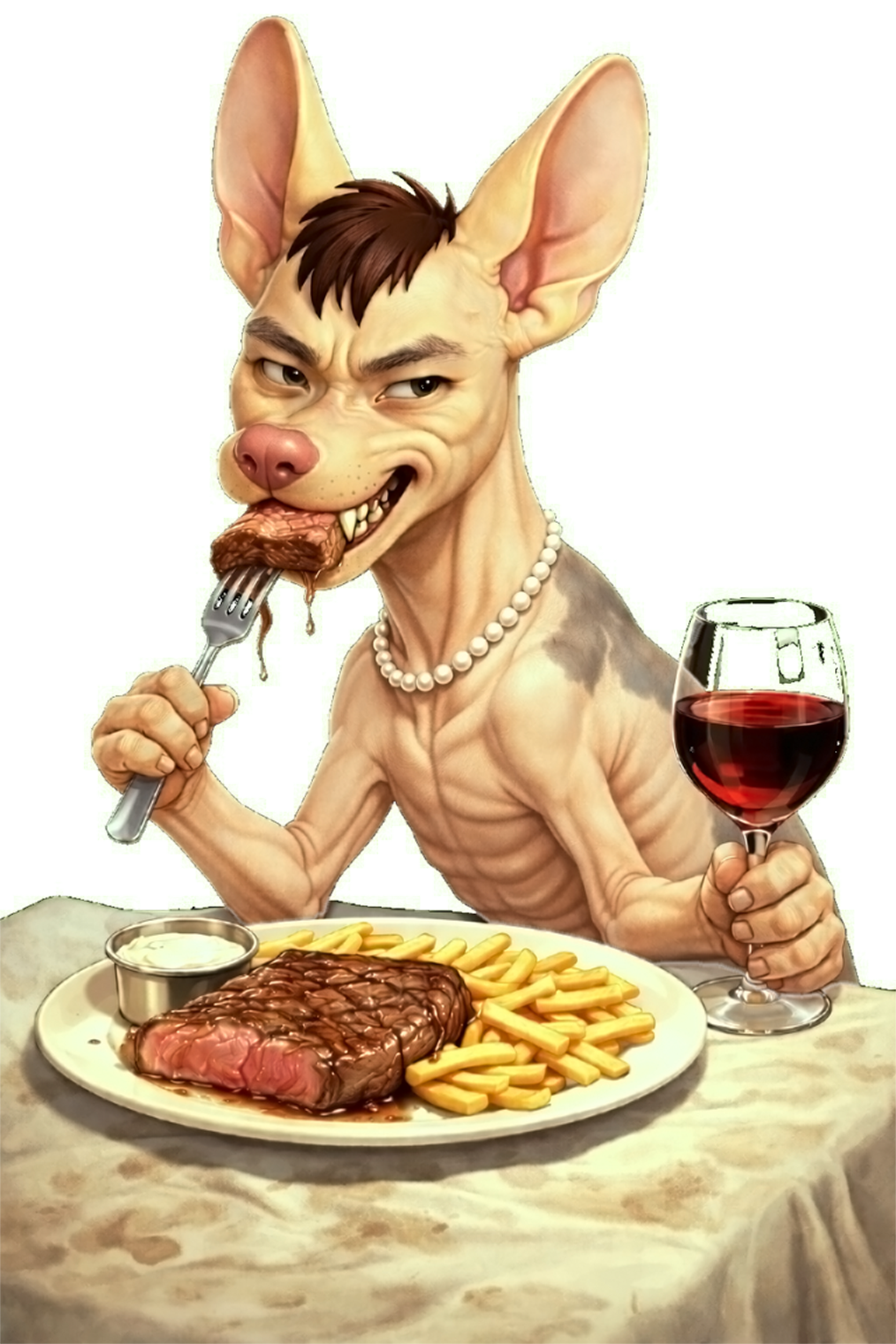 Ho eats for free